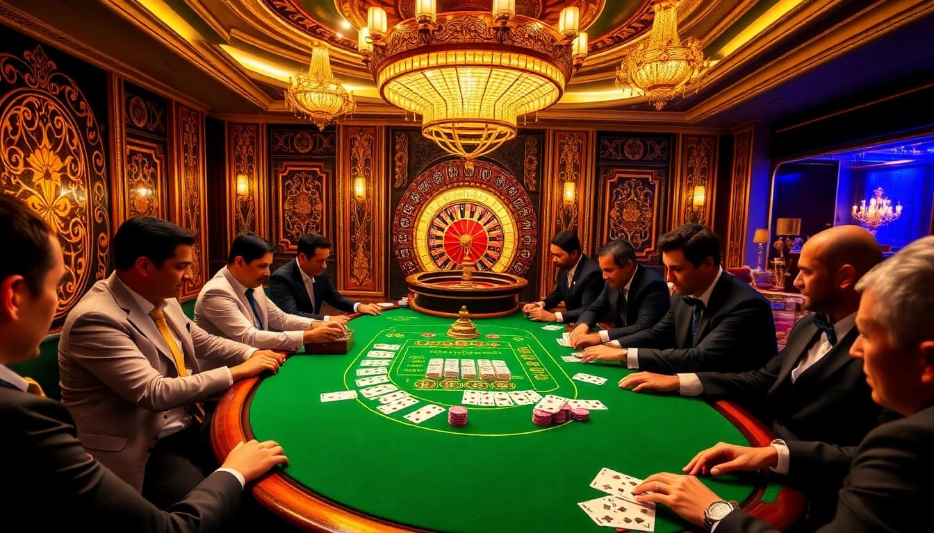 Experience the thrill of high-stakes poker and roulette at bomwin1.it.com's luxury casino.
