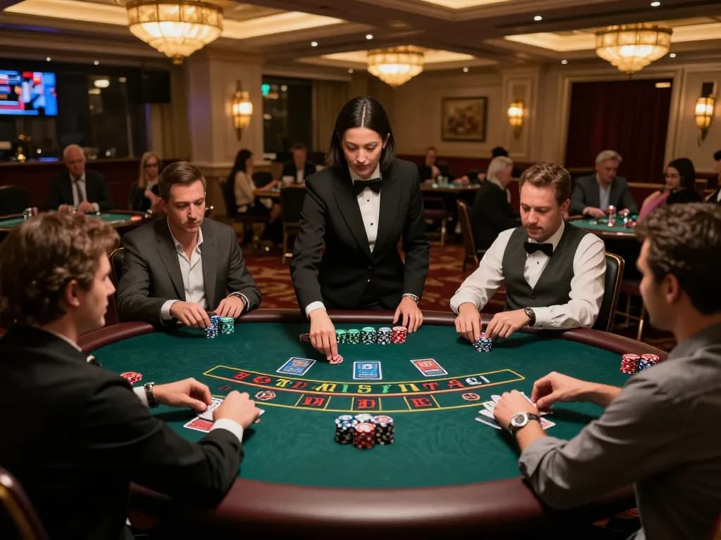 Players strategizing at a live dealer blackjack table on the 399w platform, capturing immersive casino action.