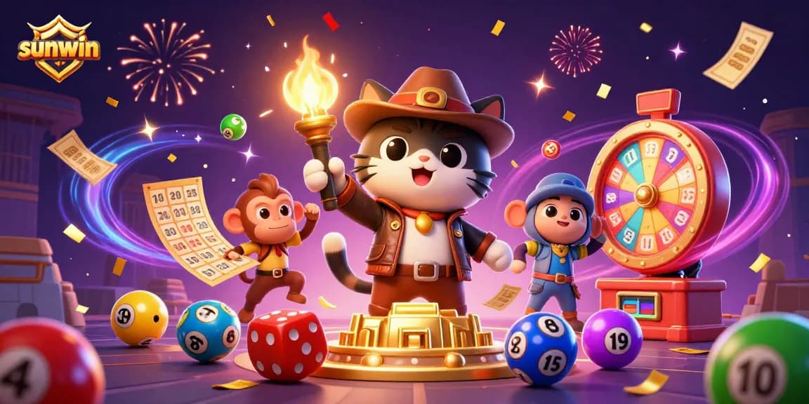 Experience sunwin excitement with thrilling casino adventure and colorful lottery elements.