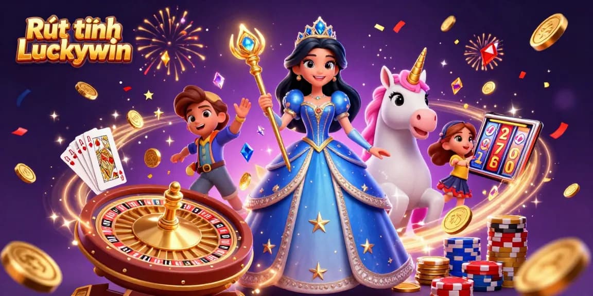 Rút tiền Luckywin effortlessly guides players toward instant withdrawals in an exciting casino scene.