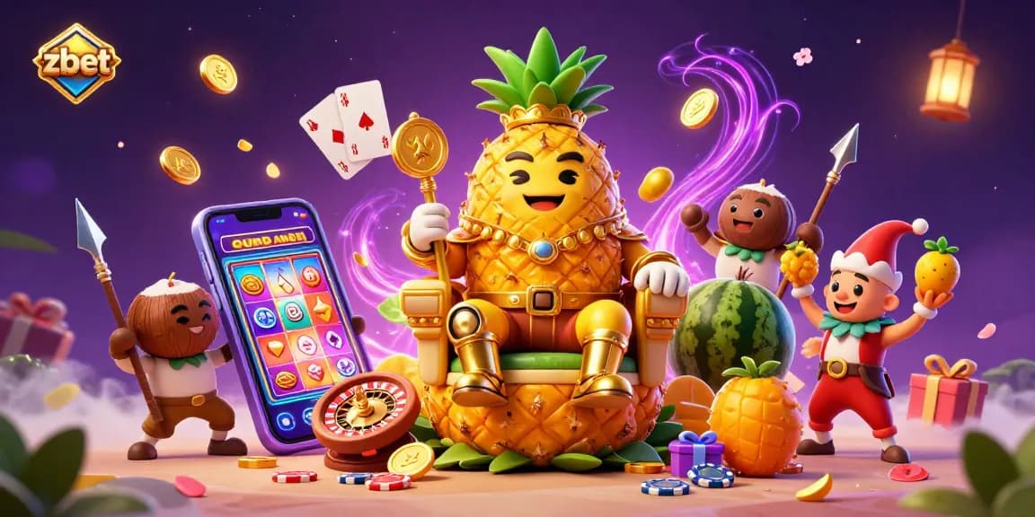 Enjoy thrilling gaming with zbet's vibrant casino action led by the golden pineapple king