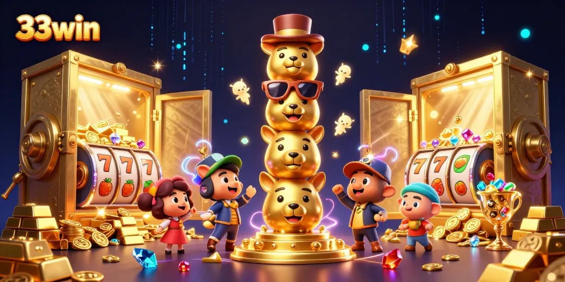 Experience the thrill of slots with 33win's dynamic casino design filled with treasures.