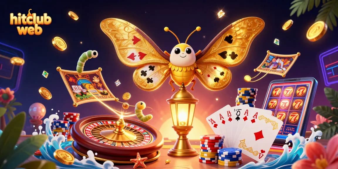 Spin your winnings at hitclub web with vibrant golden coins and thrilling gaming action!