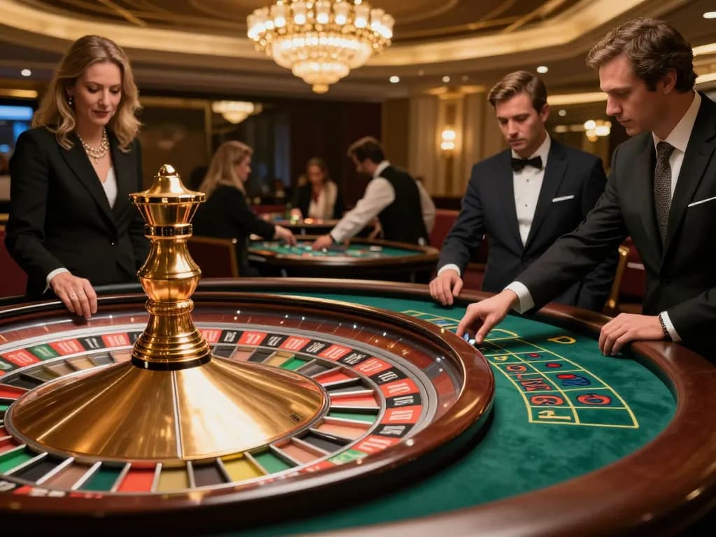 Experience thrilling roulette action at FIVE88 with players engaged in strategic betting.