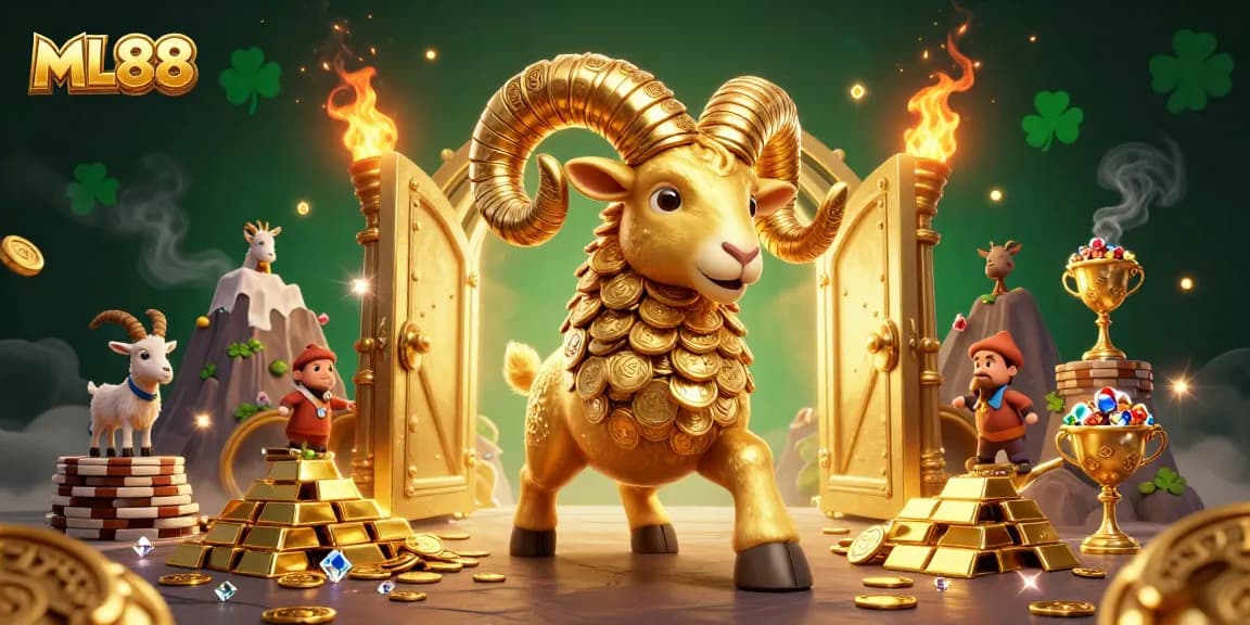 Experience the thrill of winning at ML88 with treasures and adventure alongside our golden ram.
