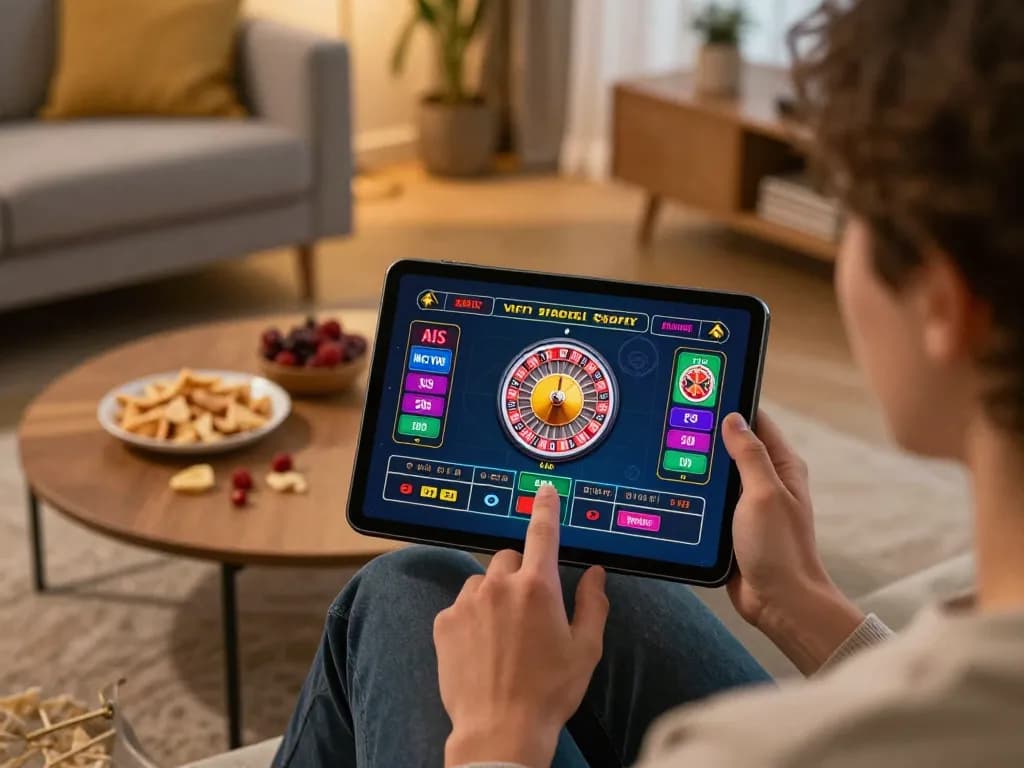 Engaging mobile online gaming experience with F8BETA2 on tablet showcasing roulette gameplay.
