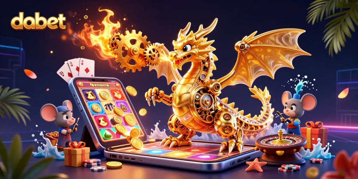 Engage with dabet's thrilling slot games through vibrant 3D visuals and dynamic action.