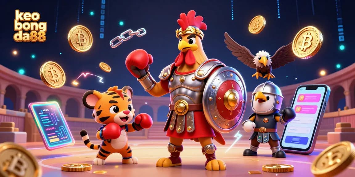 Engage with keo bong da88 in a vibrant 3D digital casino arena featuring unique characters and effects.