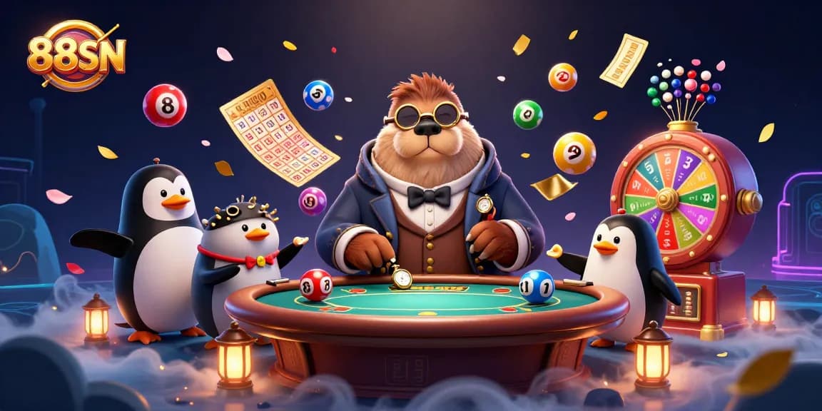 Experience thrilling gameplay with 88SN at an underwater poker table with vibrant casino elements