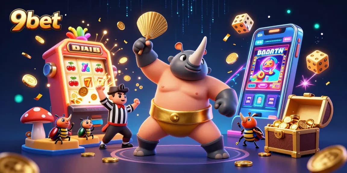 Experience ultimate luck with the 9bet rhinoceros beetle champion stomping coins in a vibrant casino.