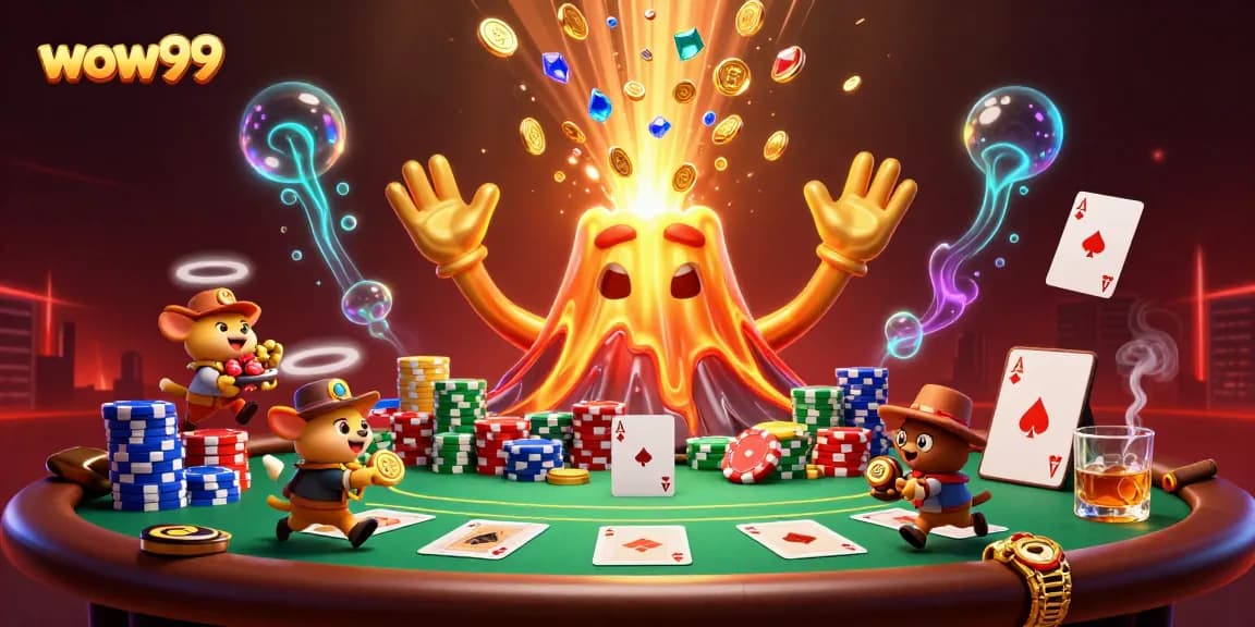 Menangkan hadiah luar biasa di wow99 dengan lava emas dan hewan kecil melarikan harta karun!