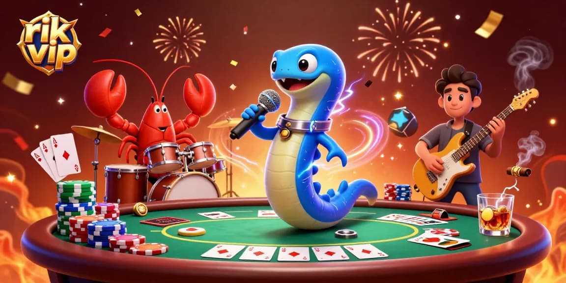 Experience thrilling gaming with rik vip in a vibrant underwater casino party scene.