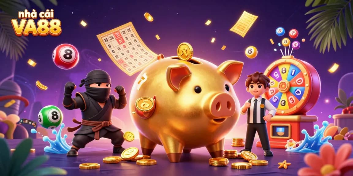 Win big with nhà cái VA88 in an electrifying casino scene filled with vibrant games.