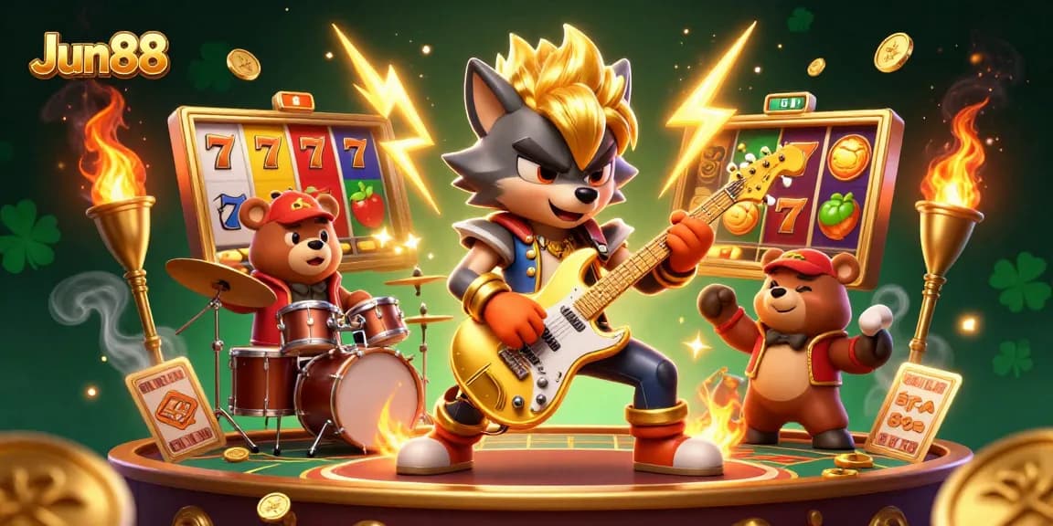 Experience thrilling gaming adventures at Jun88 with exciting slots and golden gambling elements!