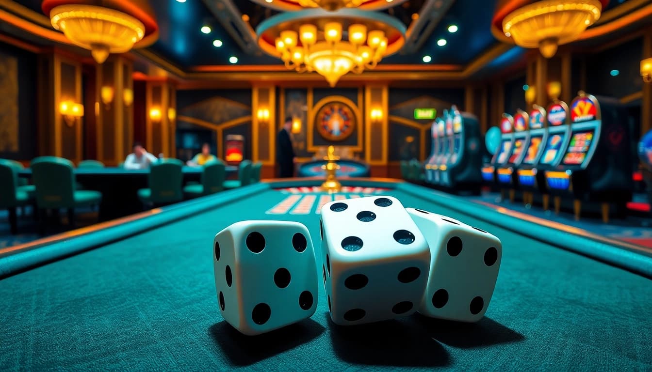 Experience an exciting casino atmosphere with XX88 branding, showcasing players at poker tables and vibrant slot machines.