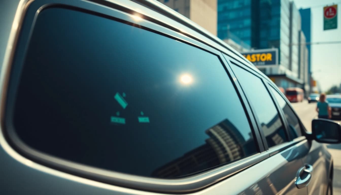 Tinted window on a sleek vehicle in Chattanooga highlighting window tint Chattanooga.