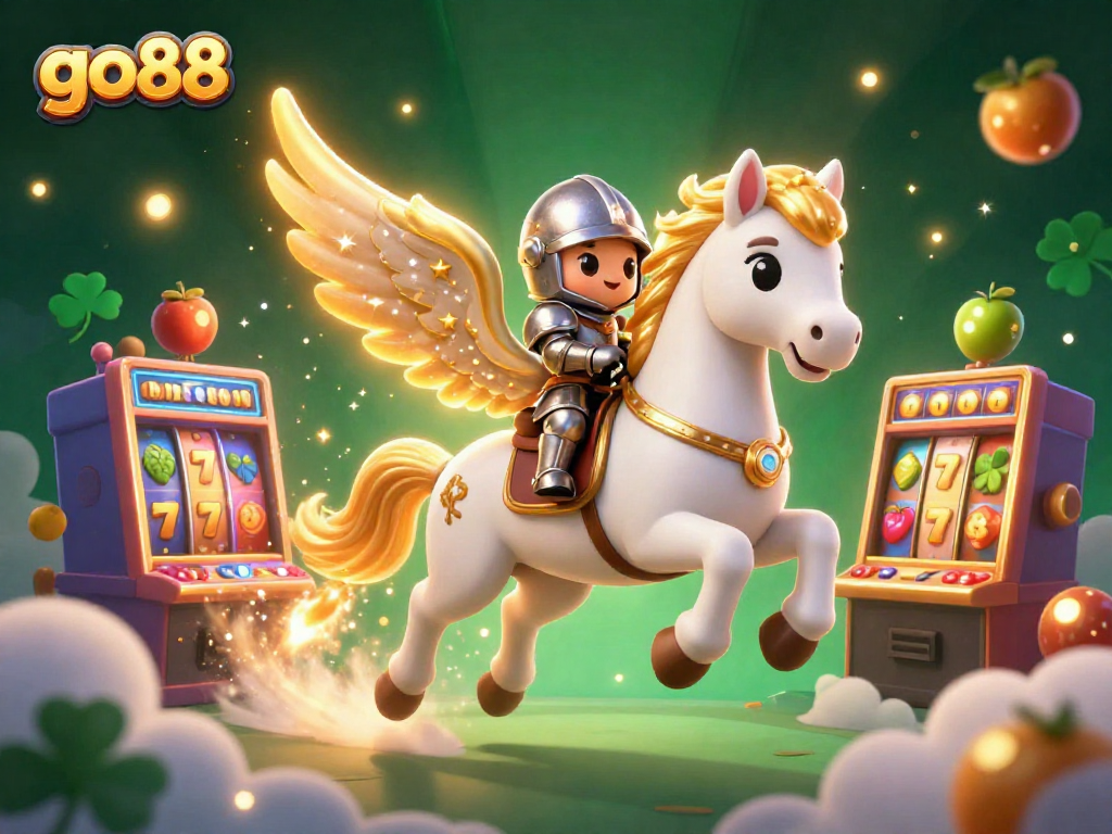 Experience winning excitement with go88's vibrant slot adventure featuring animated characters and casino-themed elements.