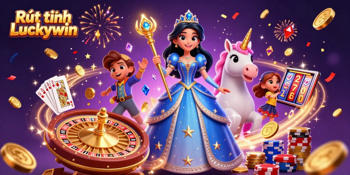 Rút tiền Luckywin effortlessly guides players toward instant withdrawals in an exciting casino scene.