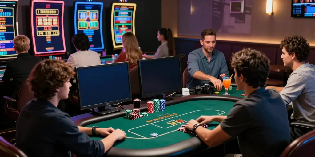 Exciting online gaming environment at https://ku88v1.com/ with diverse players and live dealers.