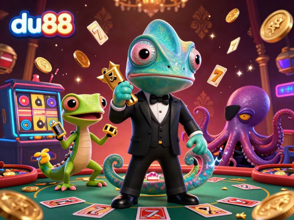 Join the colorful world of du88 casino with vibrant gaming scenes featuring dynamic characters and exciting elements.