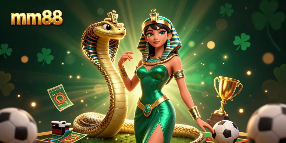 Engage with mm88 for thrilling sports betting excitement in a dynamic casino-themed illustration.