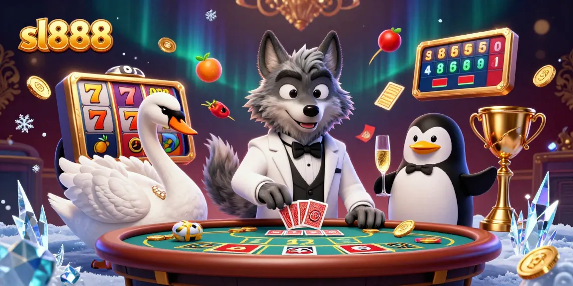 Enjoy thrilling slots and jackpots with sl888 in a vibrant casino scene.