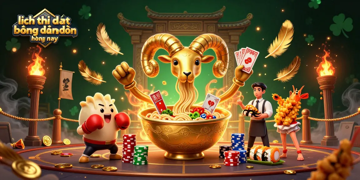 Experience the excitement of lịch thi đấu bóng đá hôm nay with an energetic scene featuring 3D cartoon characters engaging in gambling.