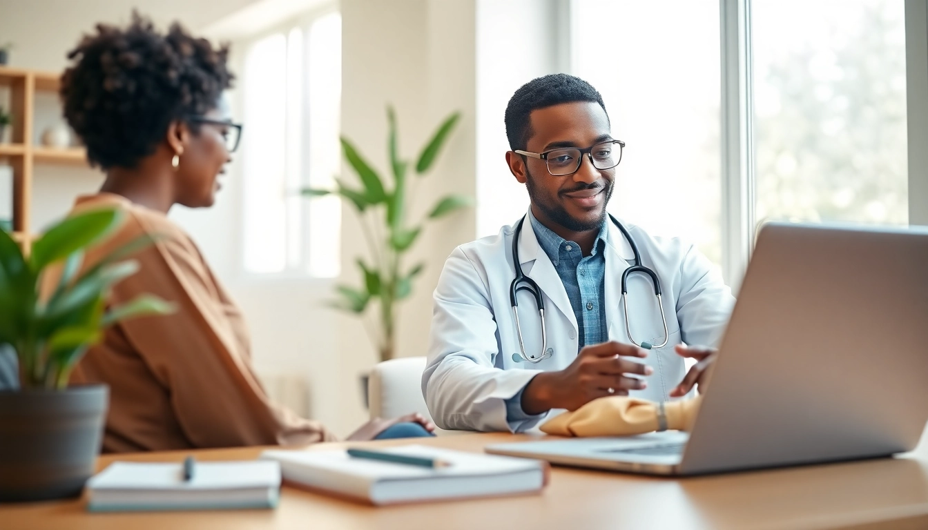 Talk to a doctor online without appointment during a professional telemedicine session.