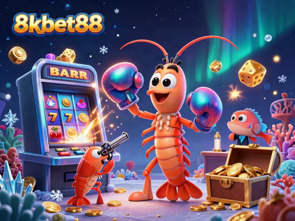 Enjoy vibrant betting action at 8xbet88 with a dynamic jackpot celebration surrounded by fun casino elements.