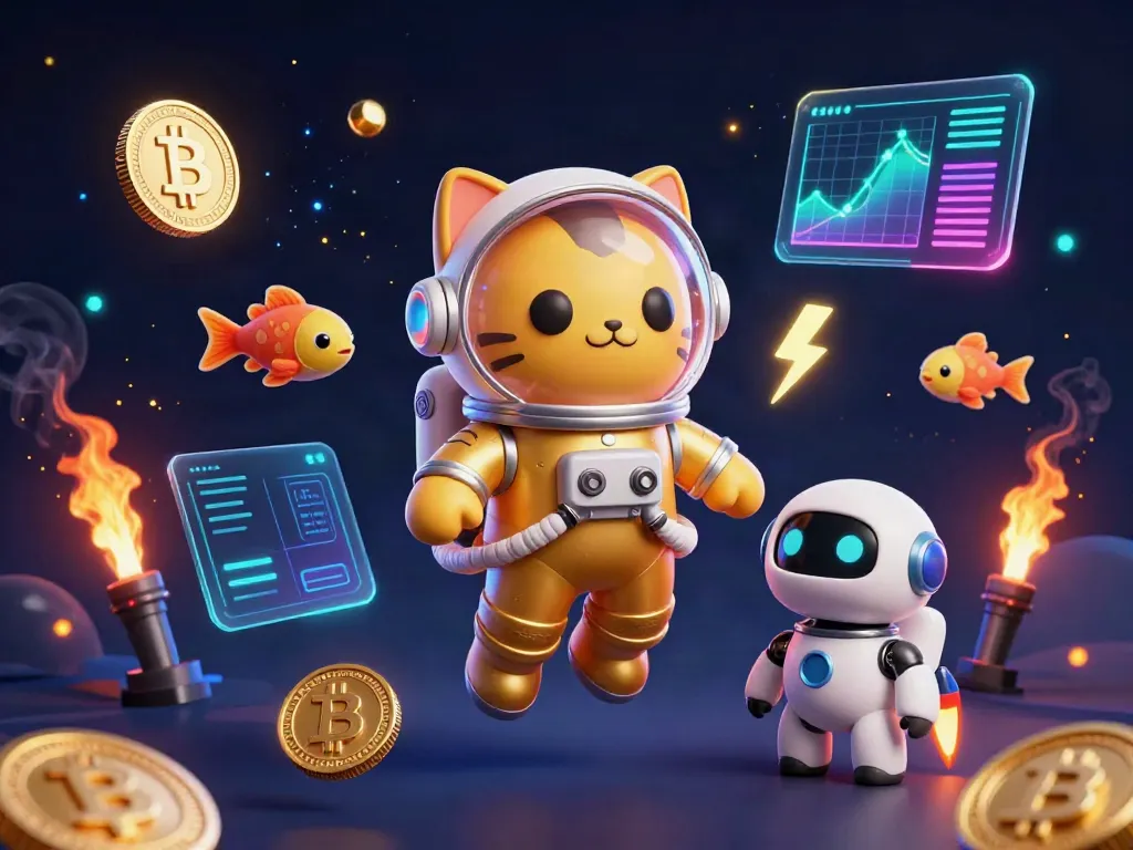 Engage with the dynamic world of a crypto casino featuring floating Bitcoin and Ethereum coins.