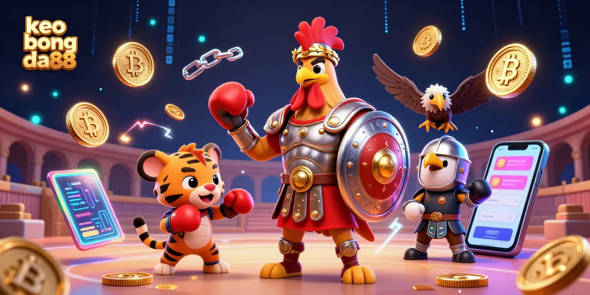 Engage with keo bong da88 in a vibrant 3D digital casino arena featuring unique characters and effects.