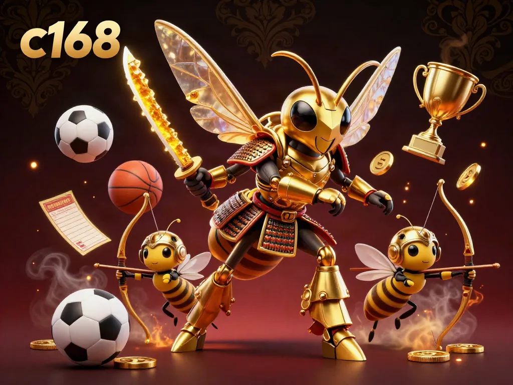 Engage in thrilling sports betting action with c168, featuring animated 3D character scene.