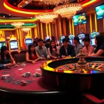 Engaging gameplay at trang chủ rikbet with diverse players at a luxurious casino table.