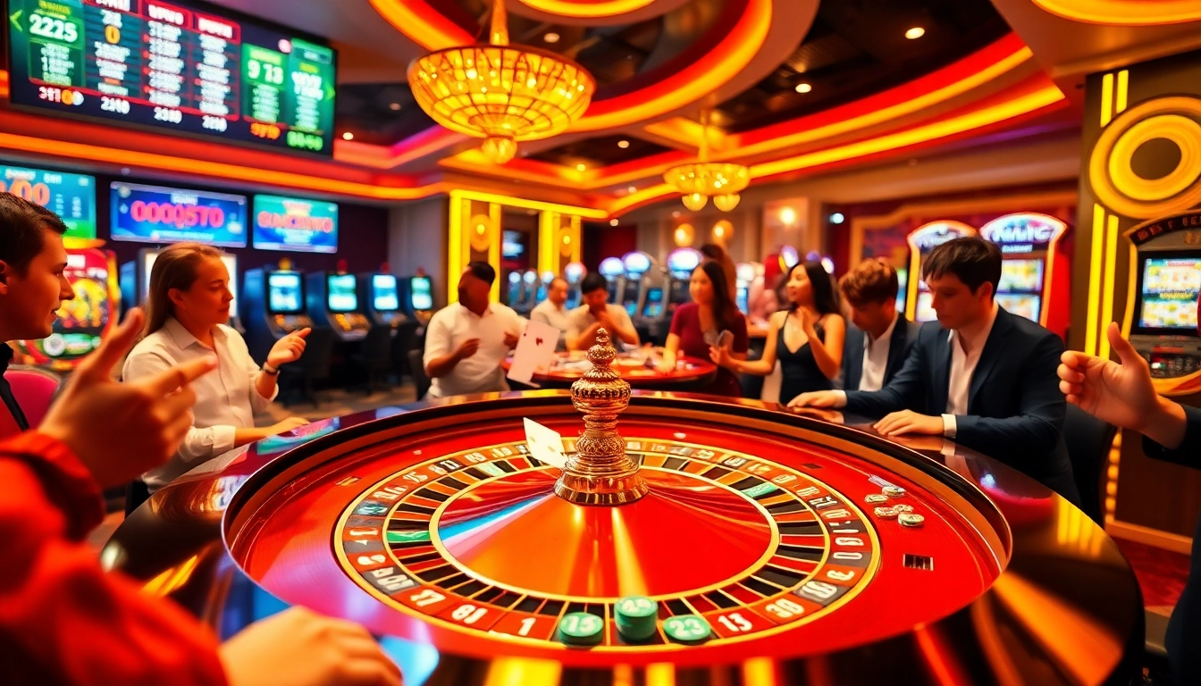Experience the excitement of gameplay at vn888 casino with lively roulette action and vibrant atmosphere.