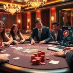 Engaging players enjoy poker and slots at NK88 in a luxury casino setting.