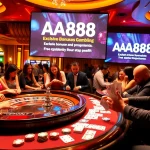 Experimente uma jogabilidade emocionante no AA888 Casino, com ação empolgante de roleta e pôquer!