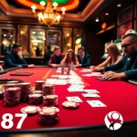 Players engaging in an exciting poker game at the L567 online casino.