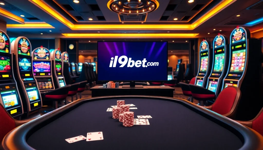 Engaging poker scene at i9bet com showcasing thrilling gameplay and vibrant casino atmosphere.