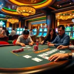 I9BET showcases an exciting poker game with players strategizing at a luxurious casino table.