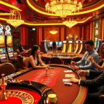 Engaging poker game at 288T casino with glamorous decor and attentive dealers.