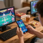 Player enjoying 789win vip mobile app for a thrilling online poker game experience.