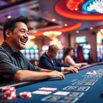 Erleben Sie den casino bonus ohne einzahlung neu in einer aufregenden Casino-Atmosphäre mit lebhaften Lichtern.