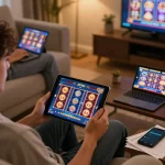 Players enjoy diverse slot games on jjnn platform from the comfort of home, highlighting responsible gaming practices.
