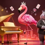 Experience the thrill of 77gg's vibrant casino scene with dynamic characters and exciting game elements.