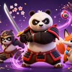 Feel the excitement of bu88 as the panda warrior draws his katana in this vibrant casino illustration.