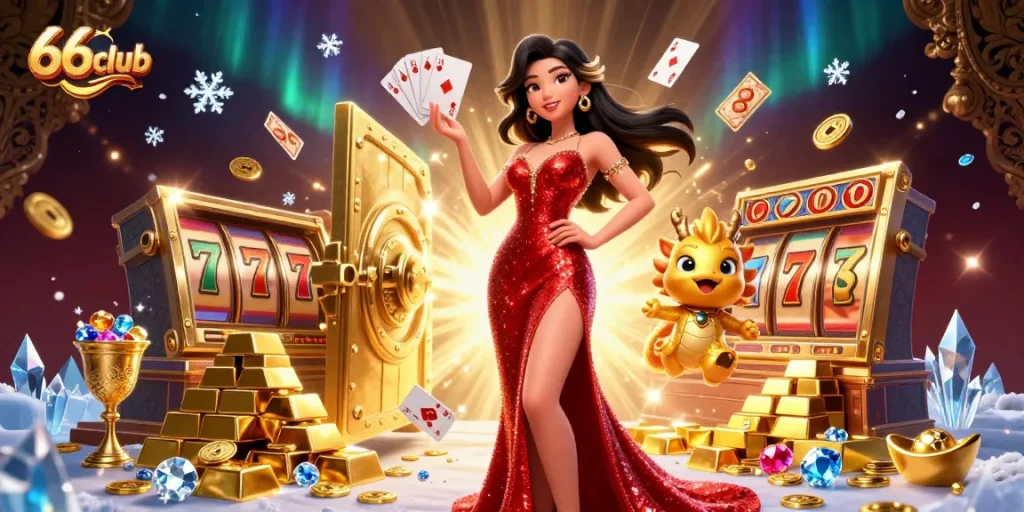Join the excitement at 66club with vibrant casino elements and festive atmosphere.