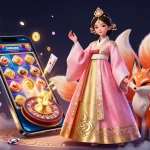 Engage with llwin's colorful slot games in a vibrant, dynamic casino scene.