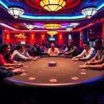 paris sportif retrait instantané : Professionnels acteurs dans un casino dynamique avec des tables de poker.