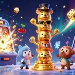 Experience immersive gaming with TX88's vibrant slot machine and animated totem scene