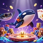 Experience the excitement of the aw888 app with dynamic gaming elements and casino-themed 3D characters.